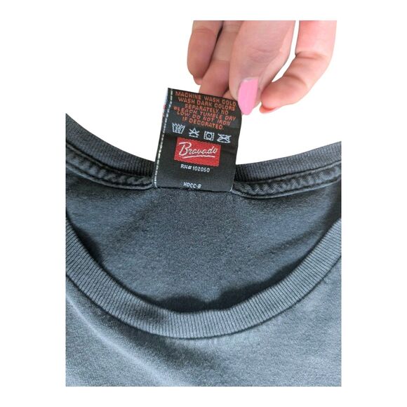 Vintage Y2K Harley Davidson Santa Maria CA Graphic T-Shirt XL Black Cyber - Picture 9 of 14